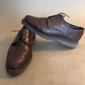 Allen Edmonds Honors Collection Haskell Brown Leather Golf Non Spike Shoes 9D