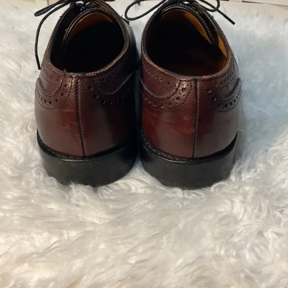 Allen Edmonds Lexington 5171 Cap Toe Burgundy Ox Blood Oxford Shoes Size 11 C
