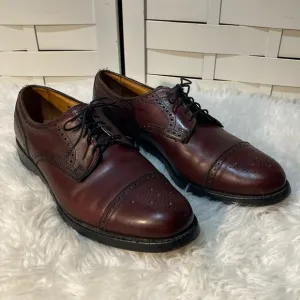 Allen Edmonds Lexington 5171 Cap Toe Burgundy Ox Blood Oxford Shoes Size 11 C