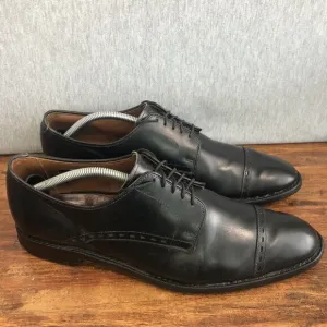 Allen Edmonds Madison Ave Mens Size 12 D Oxford Black Leather Cap Toe Shoes