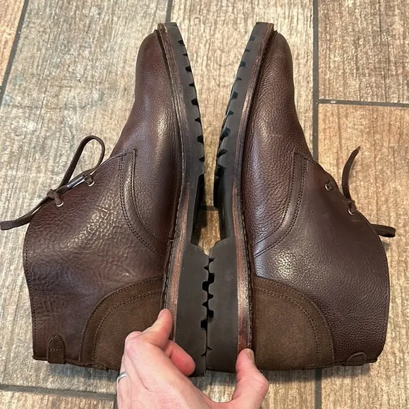 Allen Edmonds‎ Men’s Sz 10 Brown Leather Discovery Lace Up Chukka Boots