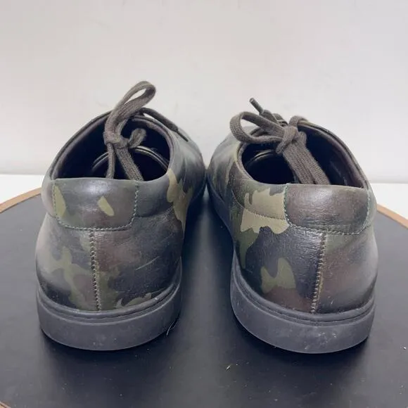 Allen Edmonds Shoes Men 12 D Canal Court Sneaker Green Camo Casual Camouflage
