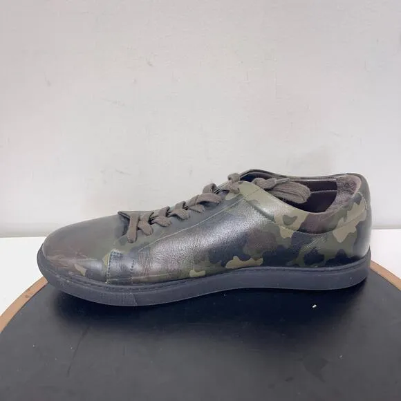 Allen Edmonds Shoes Men 12 D Canal Court Sneaker Green Camo Casual Camouflage