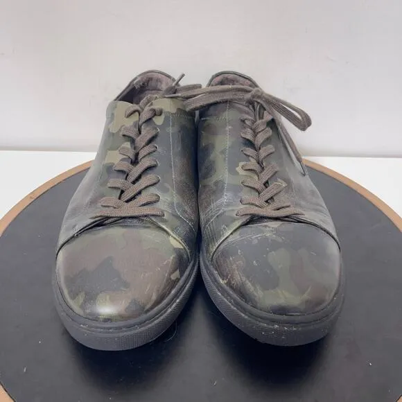 Allen Edmonds Shoes Men 12 D Canal Court Sneaker Green Camo Casual Camouflage