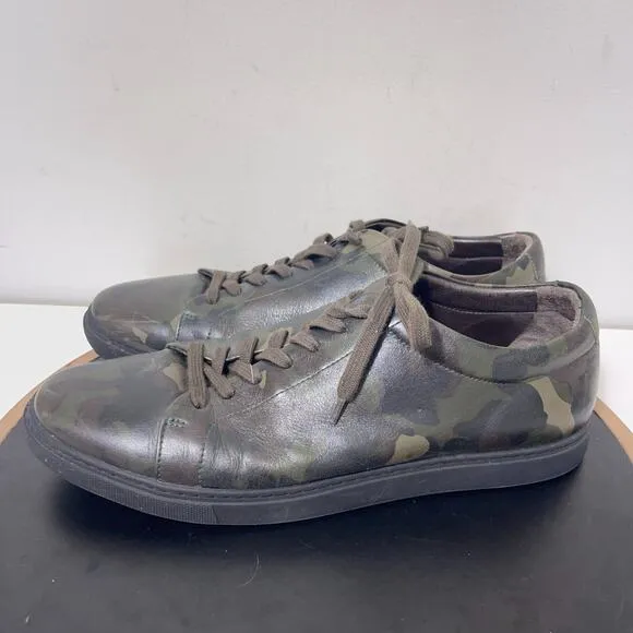 Allen Edmonds Shoes Men 12 D Canal Court Sneaker Green Camo Casual Camouflage