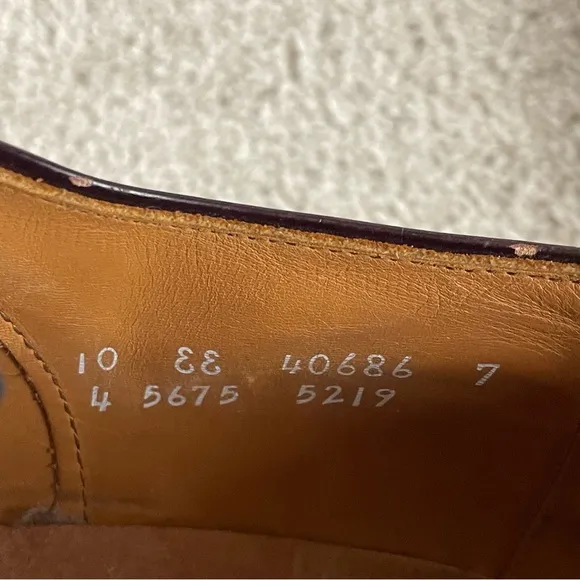 Allen Edmonds Shoes Men’s Size 10 Oxford Park Avenue Dark Cap Toe #5675