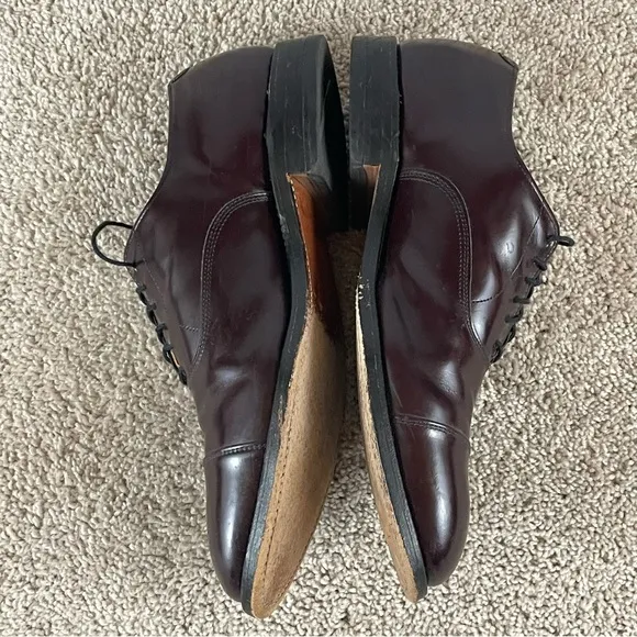 Allen Edmonds Shoes Men’s Size 10 Oxford Park Avenue Dark Cap Toe #5675