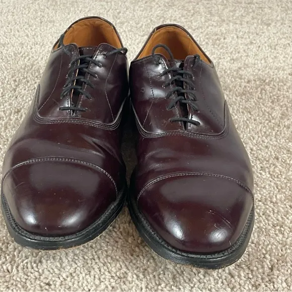 Allen Edmonds Shoes Men’s Size 10 Oxford Park Avenue Dark Cap Toe #5675