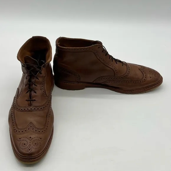 Allen Edmonds Stirling Men’s Size 13D Wingtip Brogue Oxford Lace up Boots.