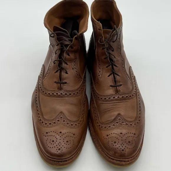 Allen Edmonds Stirling Men’s Size 13D Wingtip Brogue Oxford Lace up Boots.