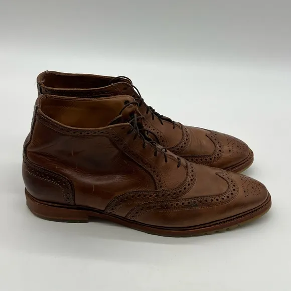 Allen Edmonds Stirling Men’s Size 13D Wingtip Brogue Oxford Lace up Boots.