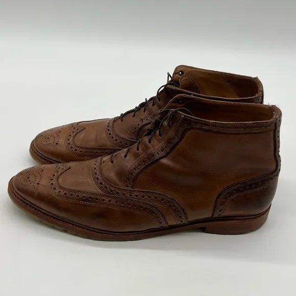 Allen Edmonds Stirling Men’s Size 13D Wingtip Brogue Oxford Lace up Boots.