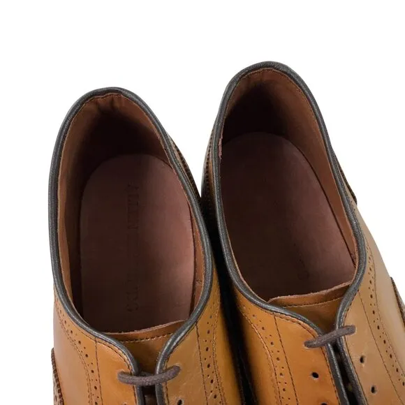 Allen Edmonds Strand Oxford Dress Shoes Mens 15 D Cap Toe Brogue Walnut NEW