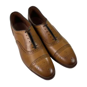 Allen Edmonds Strand Oxford Dress Shoes Mens 15 D Cap Toe Brogue Walnut NEW