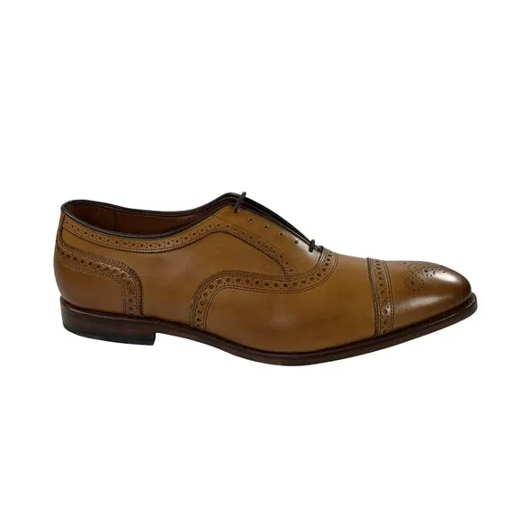 Allen Edmonds Strand Oxford Dress Shoes Mens 15 D Cap Toe Brogue Walnut NEW
