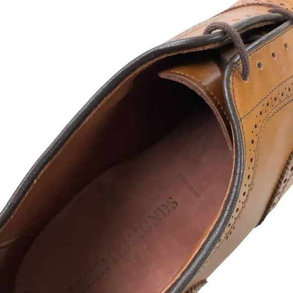 Allen Edmonds Strand Oxford Dress Shoes Mens 15 D Cap Toe Brogue Walnut NEW