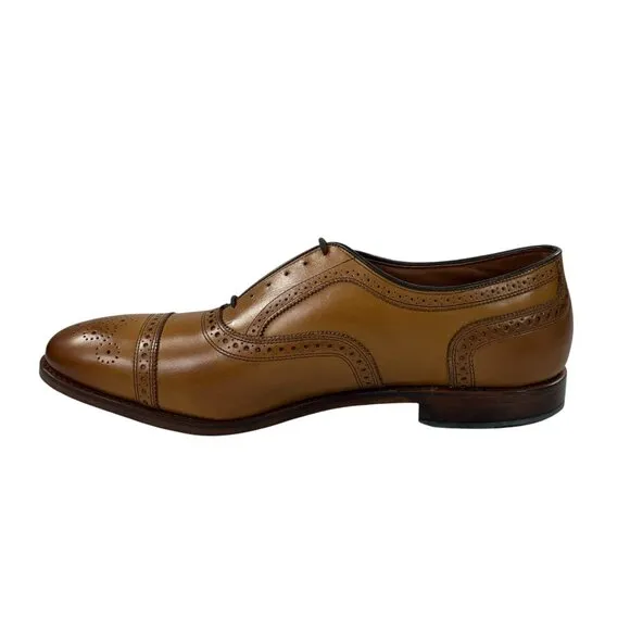 Allen Edmonds Strand Oxford Dress Shoes Mens 15 D Cap Toe Brogue Walnut NEW