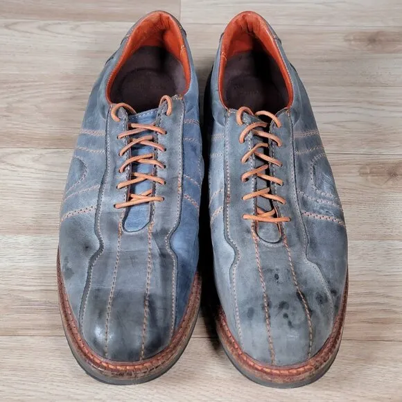 Allen Edmonds Voyager Oxford Shoes Mens Size 12 D Blue Black Leather Bicycle Toe