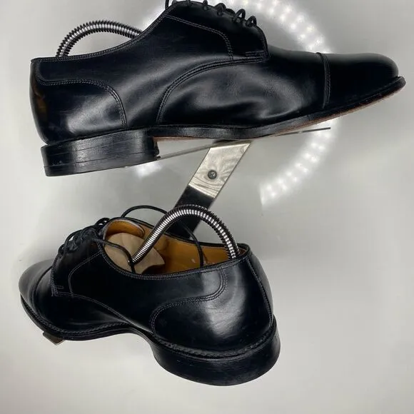 Allen Edmonds Margate Cap Toe Black Leather Shoes Made in USA Mens 8EEE Shoes