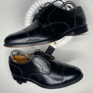 Allen Edmonds Margate Cap Toe Black Leather Shoes Made in USA Mens 8EEE Shoes