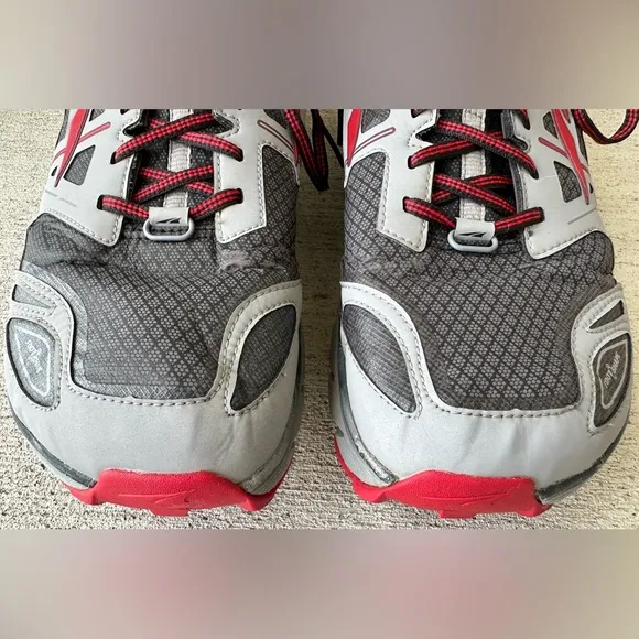 Altra Lone Peak 3.0 Zero Drop Grey Red Trail Outdoor Running Shoes Size 13 CLEAN