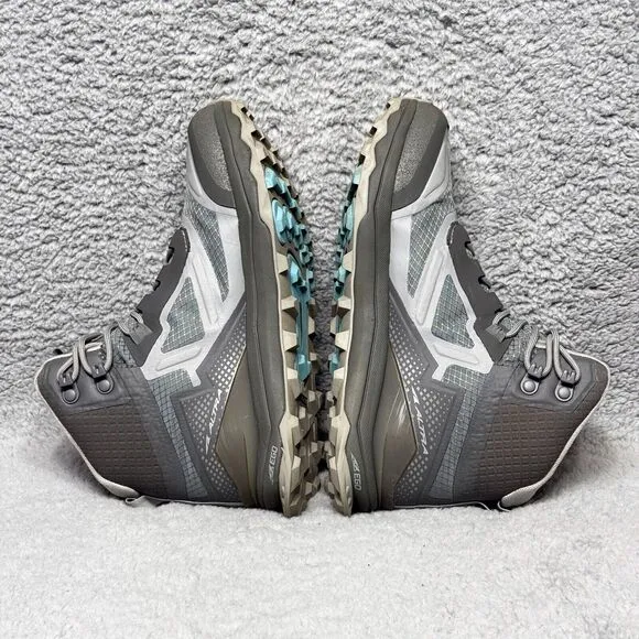 Altra Lone Peak All-Weather Mid Womens Size 6 Hiking Shoes Sneakers Gray Green