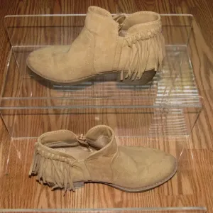 AMERICAN EAGLE Fringe Ankle Booties Boots Size 6.5