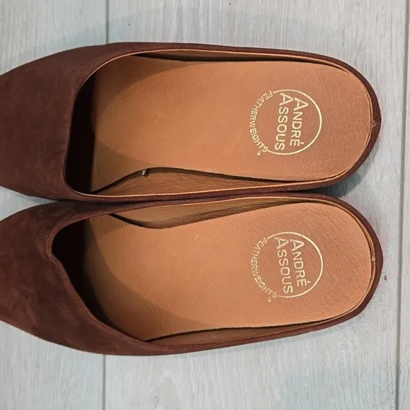 Andre Assous Women Suede Normal Featherweights Waterproof shoes sz 9M