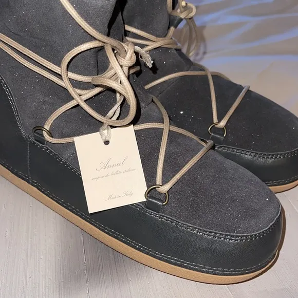 Anniel Anouk snow  boots women natural leather