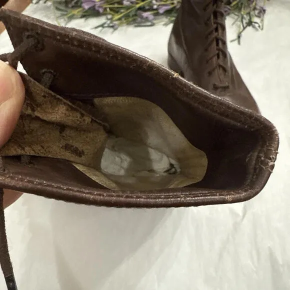 Antique Vintage Victorian Edwardian Childrens Girls High Laced Shoes Boots EUC