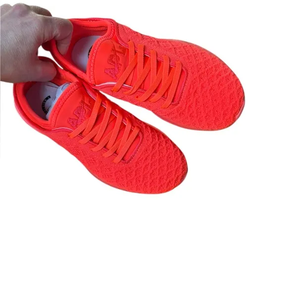 APL Techloom Phantom Running Sneaker Impulse Red Knit Slip On Size 5.5