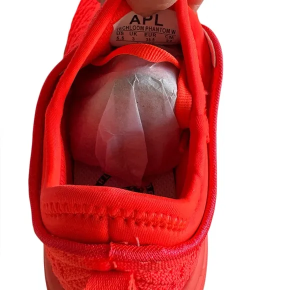 APL Techloom Phantom Running Sneaker Impulse Red Knit Slip On Size 5.5