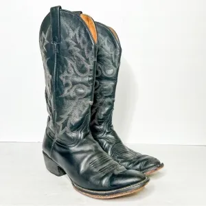 Ariat Black Leather Cowboy Boots Western Size 8 Men’s Yellowstone