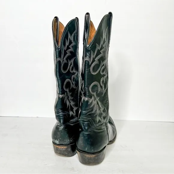 Ariat Black Leather Cowboy Boots Western Size 8 Men’s Yellowstone