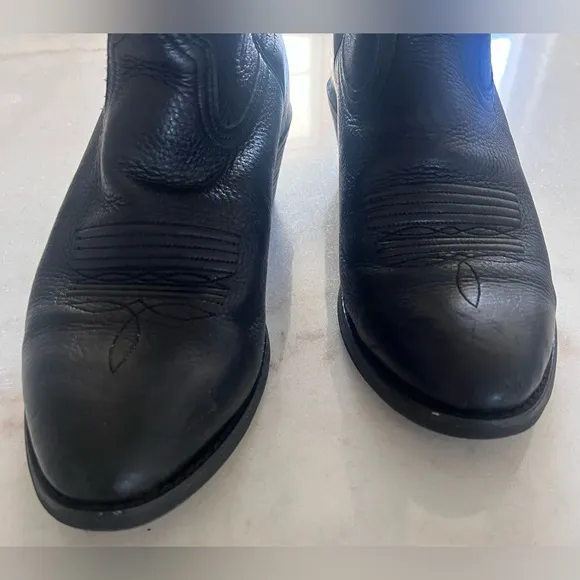 Ariat Black Leather Cowboy Boots Women’s Size 6.5 Style # 10001037(15770)