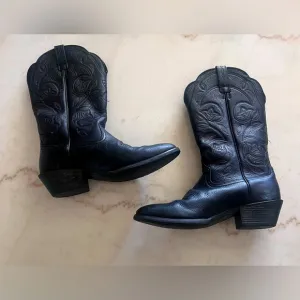 Ariat Black Leather Cowboy Boots Women’s Size 6.5 Style # 10001037(15770)
