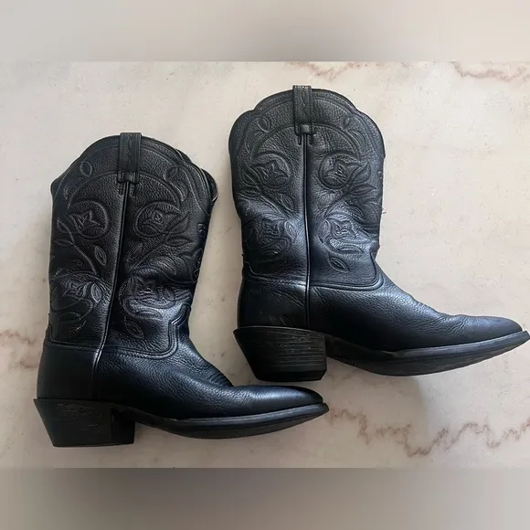 Ariat Black Leather Cowboy Boots Women’s Size 6.5 Style # 10001037(15770)