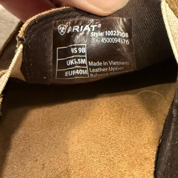 ARIAT Cruiser Brown Leather Moc Toe Slip On Casual Shoes
