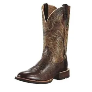 Ariat | Men’s Brown Striker Quickdraw Round Toe Western Boots Size 8.5