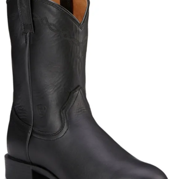Ariat Men’s Heritage Roper Western Boots – Black – Size 10 – Great Condition