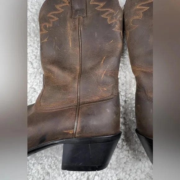 ARIAT Men’s Sedona Western Boots. Leather Cowboy Boots Rounded Toe Wide 9EE