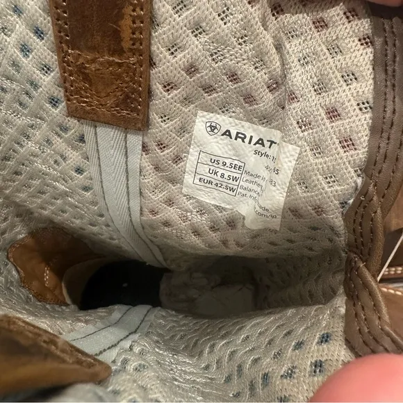Ariat QuickDraw VentTEK Distressed Brown Leather Americana Cowboy Western Boots