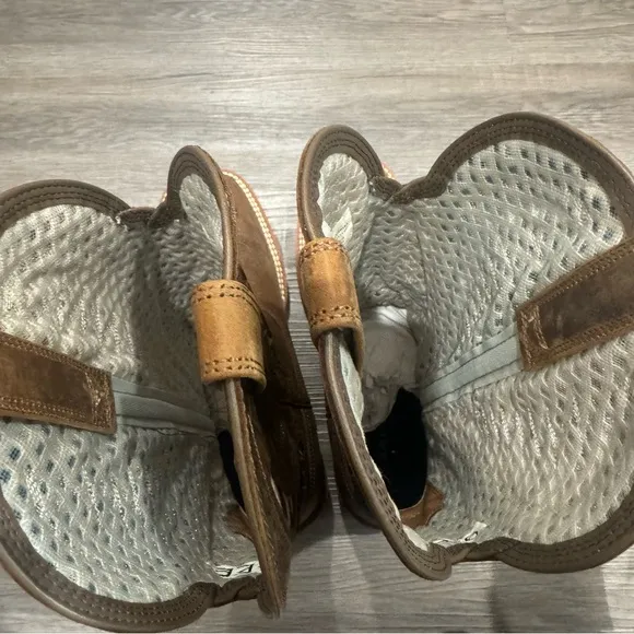 Ariat QuickDraw VentTEK Distressed Brown Leather Americana Cowboy Western Boots