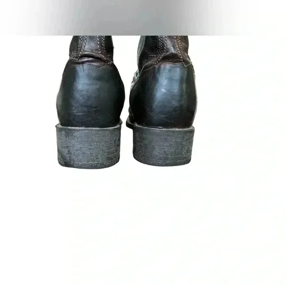Ariat Tombstone Brown Teal Leather Western Cowgirl Boots Women Square Toe