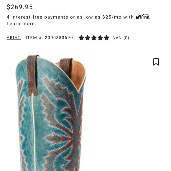 Ariat Western Cowboy Boots - Men’s 11
