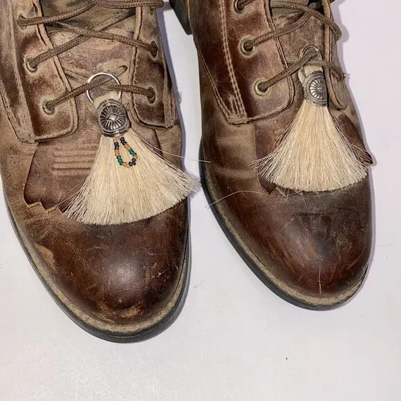 Ariat Women’s ATS Advanced Torque Stabilizer Brown Leather Lace Boots Size 6.5B