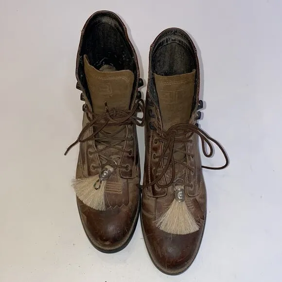 Ariat Women’s ATS Advanced Torque Stabilizer Brown Leather Lace Boots Size 6.5B