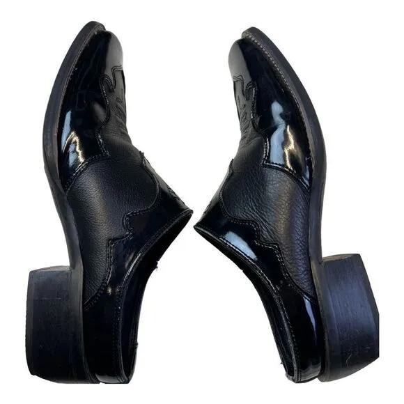 Ariat Women's Leather Slip-On Mule Bootie Square Toe Shoes Black Size 9B