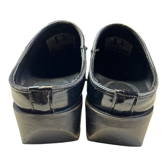 Ariat Women's Leather Slip-On Mule Bootie Square Toe Shoes Black Size 9B