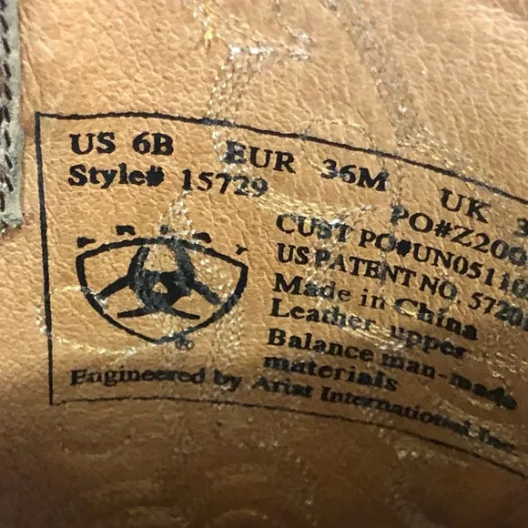 Ariat Women’s Western Boots Sz 6